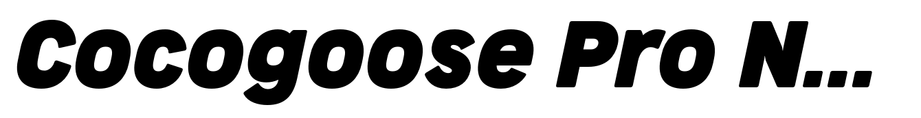 Cocogoose Pro Narrows Bold Italic